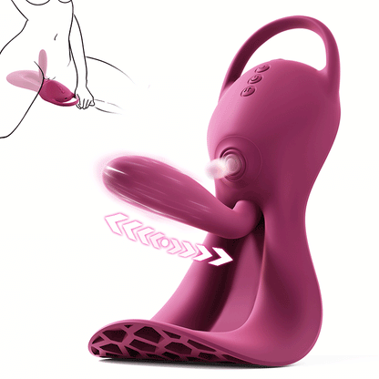 Ryder – Machine de chevauchée mains libres pour la stimulation du point G, avec poussées et tapotements réglables et design flexible épousant le corps