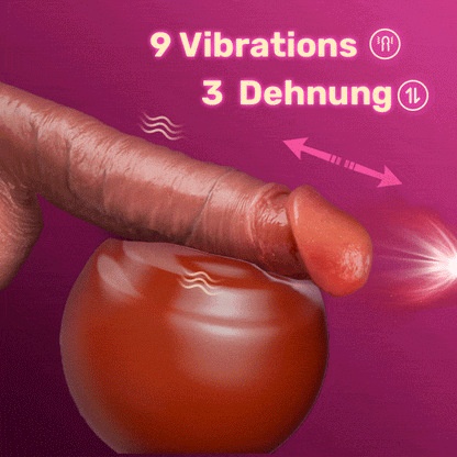 Vibration à 9 fréquences + simulation de pénis télescopique à 3 fréquences, chauffant