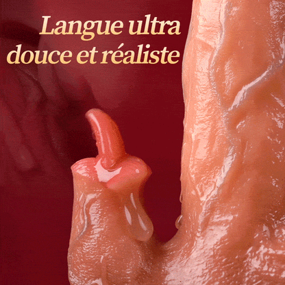 Acmejoy - Sex Machine 90° Réglable Automatiquement 8 Godes Vibrants, Vibrants et Léchants Vibrateur