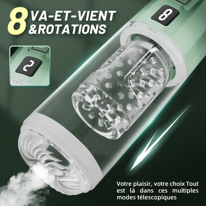 【NOUVEAU】HULK Masturbateur de 8 téléscopique 8 rotation