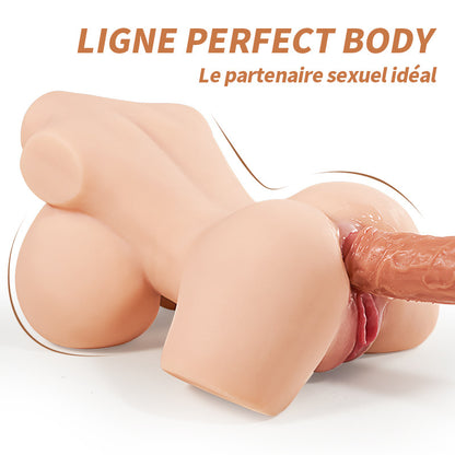 Masturbateur réaliste demi-corps sexy aux gros seins 3,5 kg