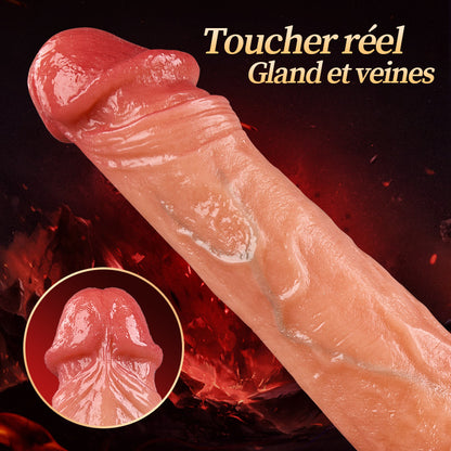 Acmejoy - Sex Machine 90° Réglable Automatiquement 8 Godes Vibrants, Vibrants et Léchants Vibrateur