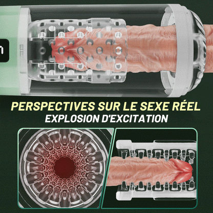 【NOUVEAU】HULK Masturbateur de 8 téléscopique 8 rotation