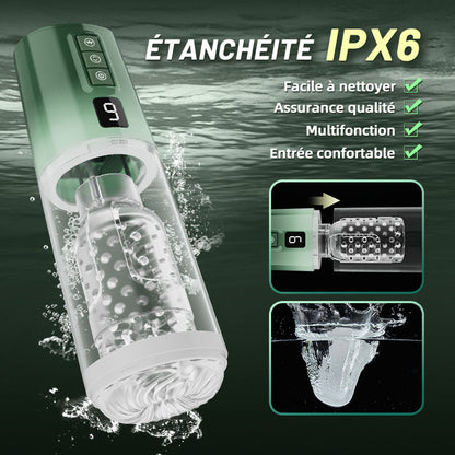 【NOUVEAU】HULK Masturbateur de 8 téléscopique 8 rotation