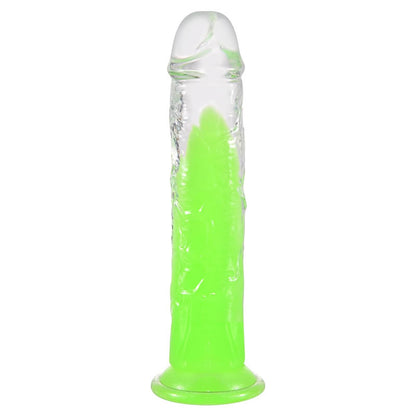 Gode phosphorescent avec ventouse puissante, adapté pour les hommes et les femmes.
