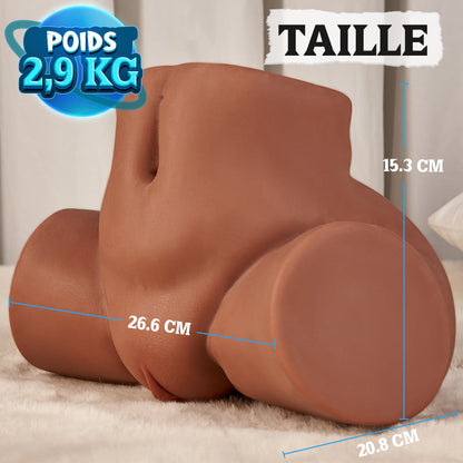 Sara Harlow - Pot de miel artificiel marron à jambes croisées et hauteur hanches, 2,9 kg