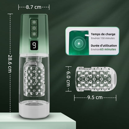 【NOUVEAU】HULK Masturbateur de 8 téléscopique 8 rotation