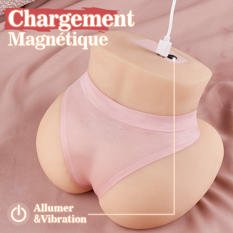 Rossi – Secoueur de fesses réaliste à 6 modes, utilisable sous tous les angles, 2,12 kg/4,67 lbs