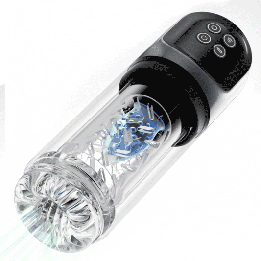 Vortex - 7 Suceur SPA double température Agrandisseur d'os 7 Massage rotatif à 360° Masturbateur