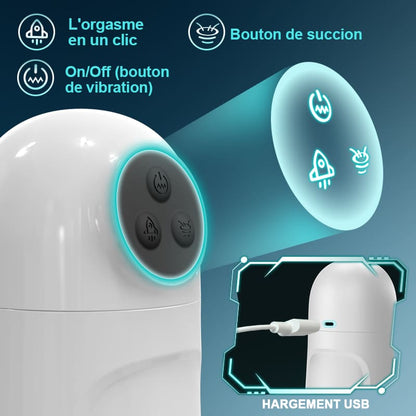 Skyline-10 Succion 10 Vibration Masturbateur masculin