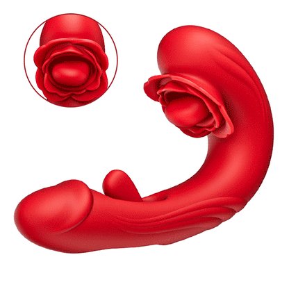 Papaver rhoeas —— Rotation à 10 fréquences + vibration + claquement, vibrateur point G trois en un