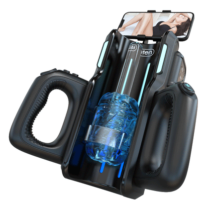 LETEN 10 Masturbateur à moteur à grande vitesse avec support pour téléphone