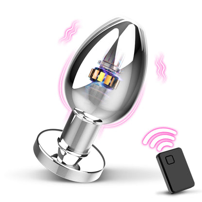 Vibromasseur anal avec boîtier en métal et 10 modes de vibration pour hommes et femmes