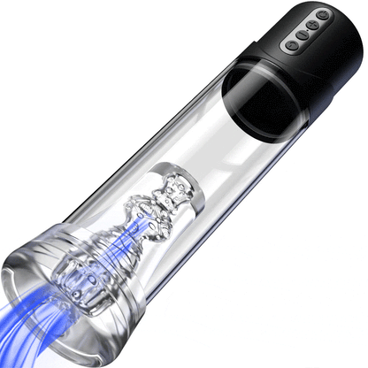 Pompe à pénis 6 modes de succion texture noire mate YINGJUE