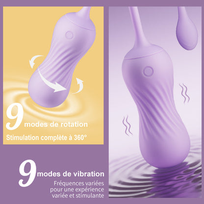 Elf — Vibrateur à Stimulation 360° avec Vibration et Rotation à 9 Fréquences