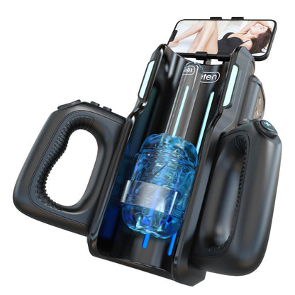 LETEN 10 Masturbateur à moteur à grande vitesse avec support pour téléphone