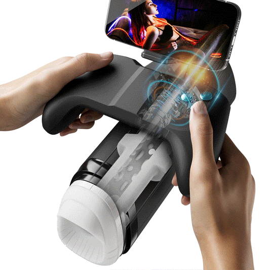 Bestvibe Turbo 10 Modes Stroker à Poussées Explosives – Design Gamepad Immersif avec Support Téléphone
