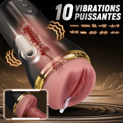 5 Succion 10 Vibration Entrée Vaginale Simulée Masturbateur homme