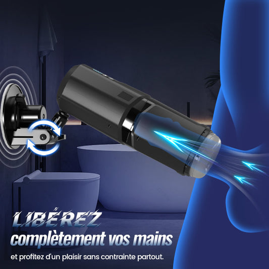 GripMax – Masturbateur mains libres pour hommes avec support à ventouse