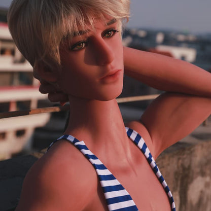 Martin - Sports Attractions 165cm Poupée Sexuelle Masculine Sunny Tempérament littéraire × corps dur, passion intime privée.