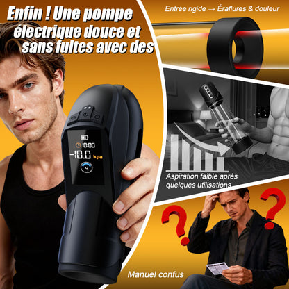 Ravish - Manche en forme de chair, aspiration longue durée, guidage clair, masturbateur automatique masculin