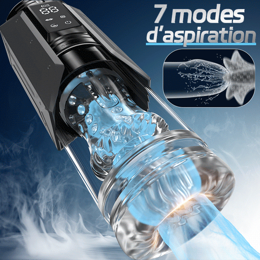 【Nettoyant gratuit】King - Masturbateur automatique 4 en 1 pour hommes, 100% étanche