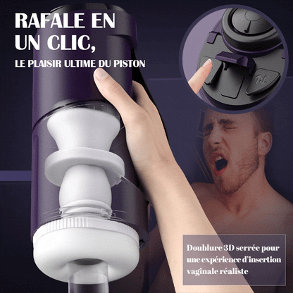 【Livraison gratuite sous 7 jours】Masturbateur 7 Modes électrique Trois étapes de textures