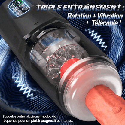 GripMax – Masturbateur mains libres pour hommes avec support à ventouse