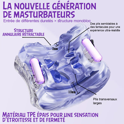 DOIFX-Pocket Girl 5 modes de vibration Double entrée vaginale + anale Masturbateur masculin