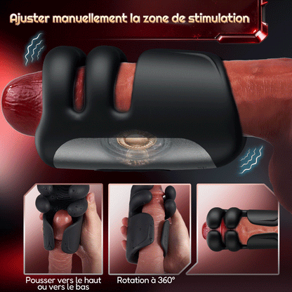 Vibrateur automatique à 10 doigts pour massage et thérapie du pénis