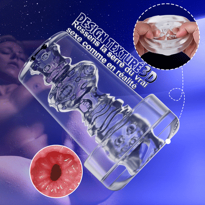 Pompe à pénis 6 modes de succion texture noire mate YINGJUE