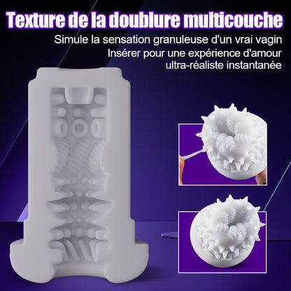 Lightspeed-7 types d'extension et 7 types de rotation Support à ventouse Masturbateur 4 en 1 pour homme