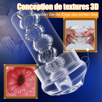 Launcher – Appareil de vibration et de suction avec tube interne transparent pour l’agrandissement et la revitalisation du pénis