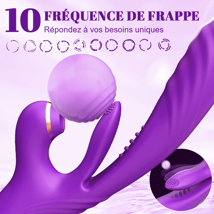 3 Poussée et vibration 7 Succion 10 Tapotement du point G Vibrateur