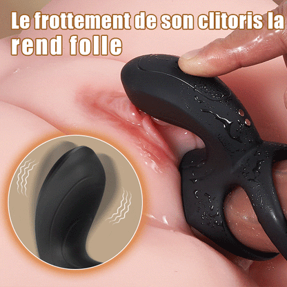 Maxwell 9 Vibrations Anneau Vibrant Couple pour Stimulation du Périnée, du Point C et du Point G