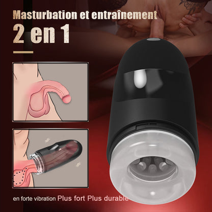 BULLET Masturbateur masculin à 3 fréquences de super forte vibration