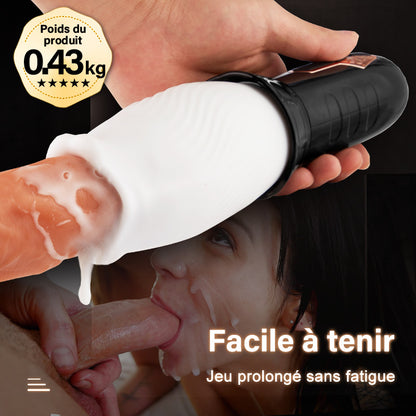 TORNADE 2 EN 1  Masturbateur Cup 5 Rotations +10 Vibrations Acmejoy