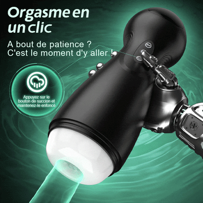 Evolution-8 Succion 10 Vibration One Touch Orgasm Digital Vacuum Masturbator
