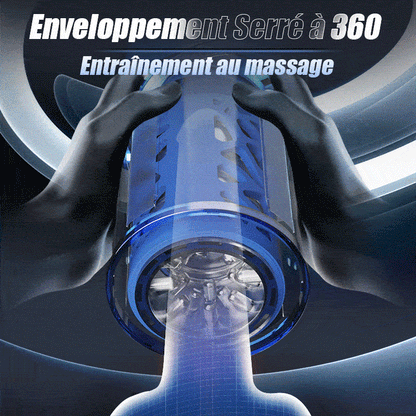 Bluesea 6 Masturbateur rotatif à poussée bidirectionnelle avec ventouse