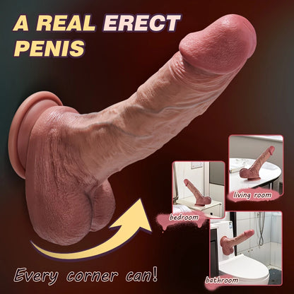 Gode en silicone ultra-réaliste pour la stimulation du point G et de l'anus avec ventouse puissante pour hommes et femmes