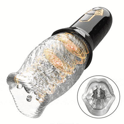 TORNADE 2 EN 1  Masturbateur Cup 5 Rotations +10 Vibrations Acmejoy