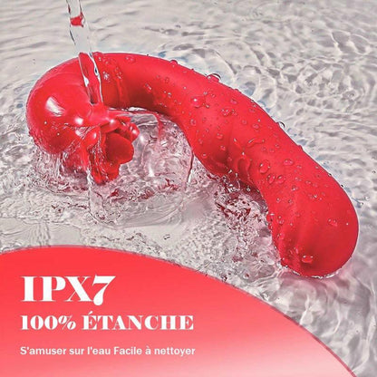 Amour de Rose – Vibromasseur Féminin avec 7 Fréquences de Vibration, Oscillation et Léchage de Langu