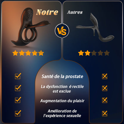 Ace - Anneau Cock vibrant et manchon 2 EN 1