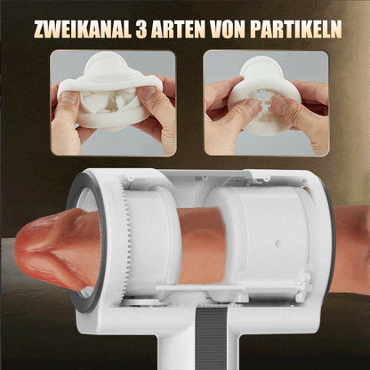 Raiden - Double ouverture 7 vibrations 5 rotations et va-et-vient Masturbateur portable de sexe oral