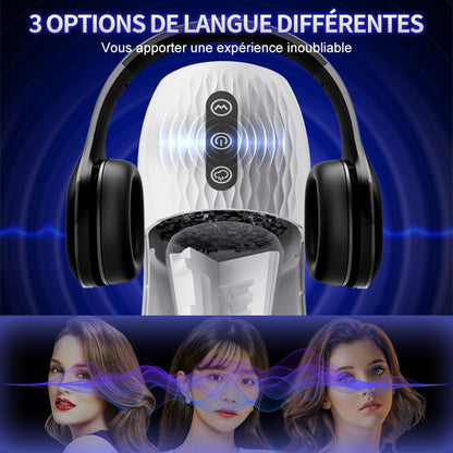 Fantasy - Masturbateur chauffant à 5 fréquences d'aspiration et 10 fréquences de vibration