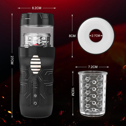 Visible à rotation de poussée 370 tr/min Masturbateur Cup ARMOR 2.0