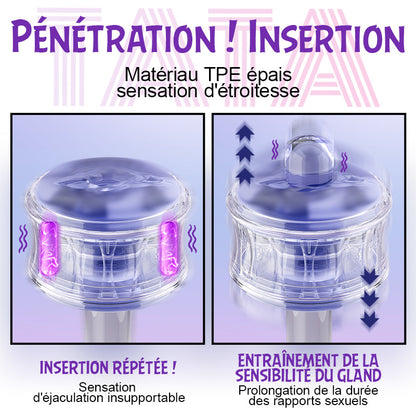 DOIFX-Pocket Girl 5 modes de vibration Double entrée vaginale + anale Masturbateur masculin