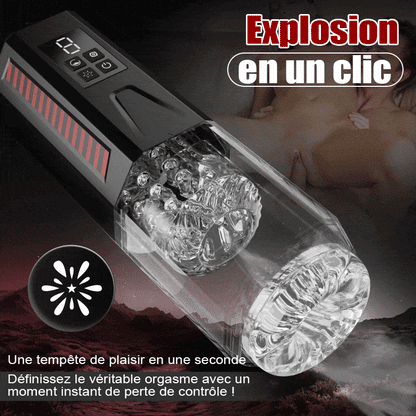 Mars - Oral Dominator 7Vibrantion 7Rotation 7Va-et-Viens Masturbateur 4 en 1 à double mote