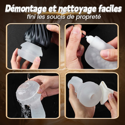 Gasvortex - Modes de succion et de vibration à 7 fréquences, coque rotative et torsadable, masturbateur masculin