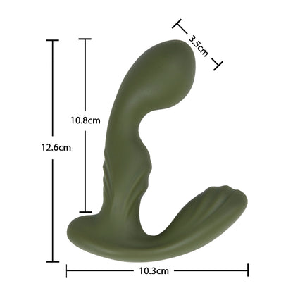 Masseur de prostate à double extrémité, 3 vitesses et 7 vibrations